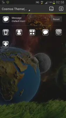 GO Launcher EX Theme Cosmos android App screenshot 1